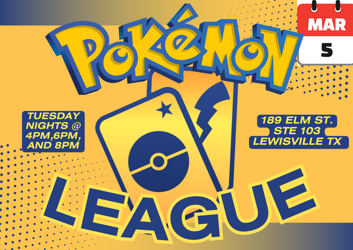 Pokemon (and more) League Play Starting March 5th In Store